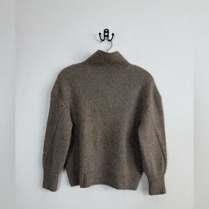 Emilia George Yak Wool Crystal Mock Neck Sweater XS